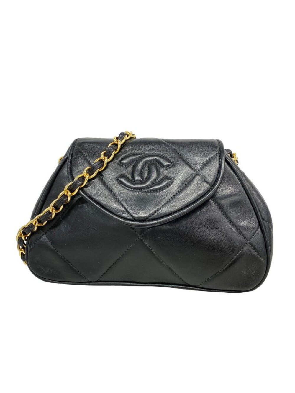 Chanel Shoulder Bag Lambskin Black